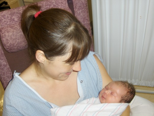 Juli and Lucy- 6 Hours Old